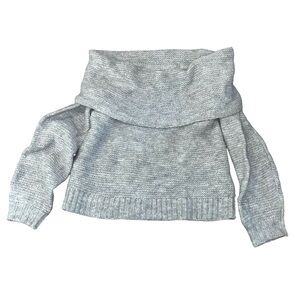 American Eagle Outfitters Off-the-Shoulder Gray Sweater